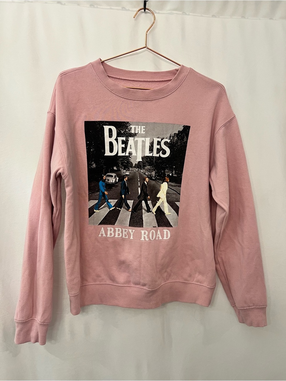 The Beatles Pink Abbey Road Crewneck Sweatshirt